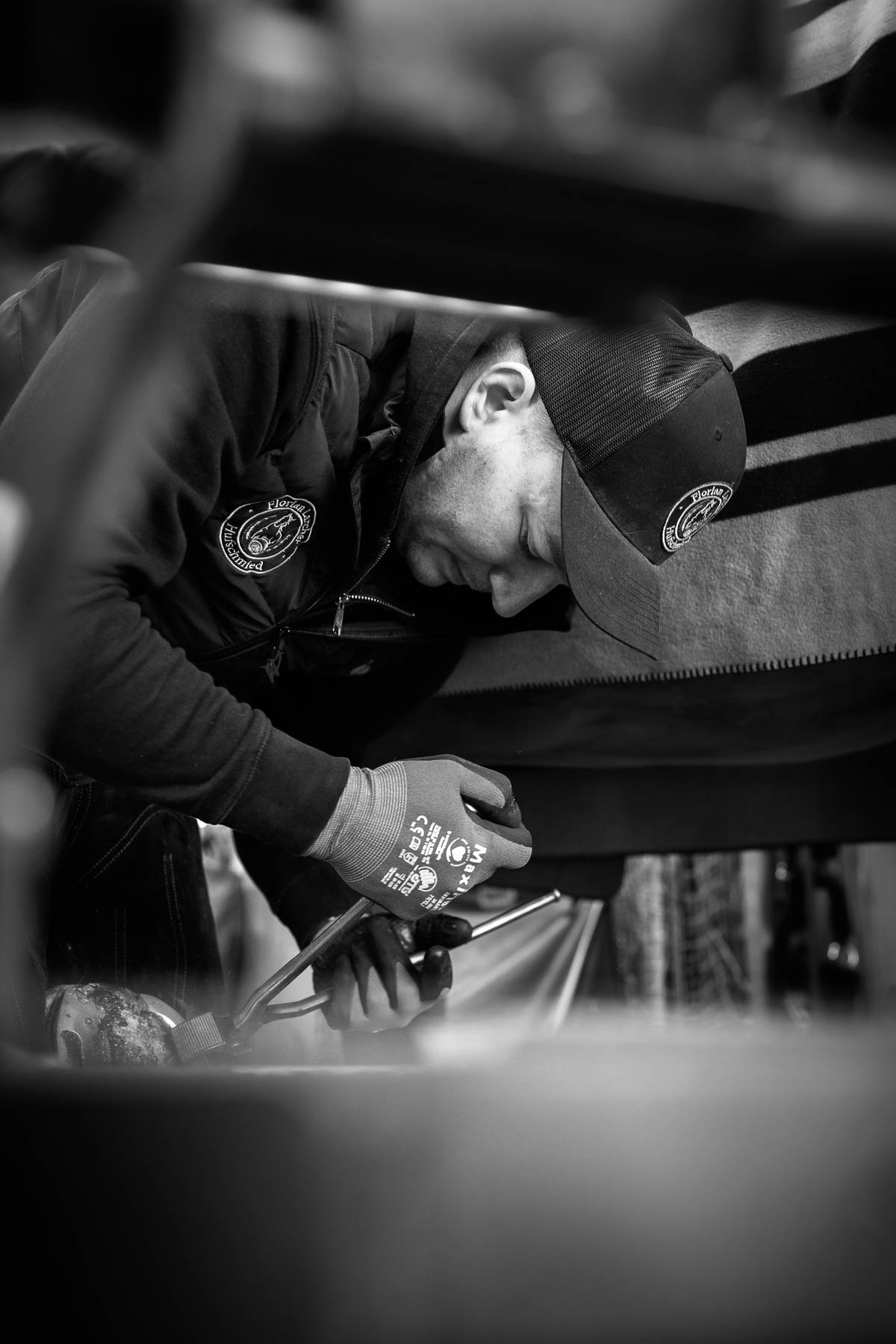 Florian Larcher bei der Arbeit